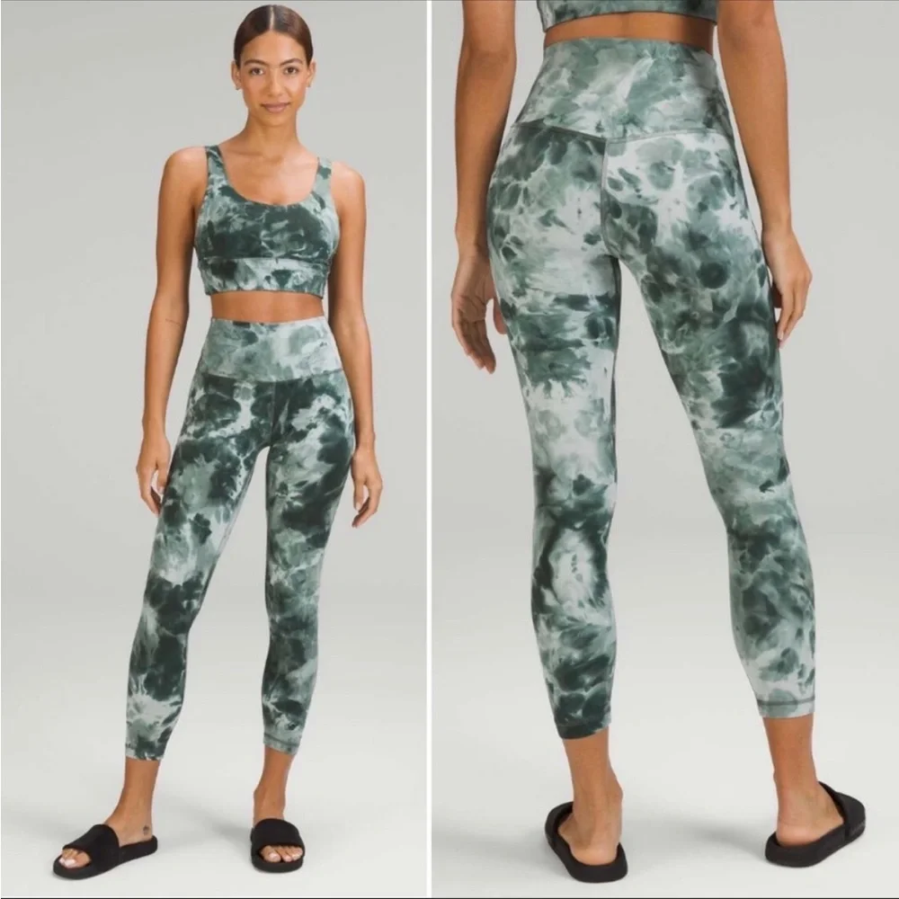 SOLD! Lululemon Align High Rise Tight 25” Diamond Dye Starlight Smoked Spruce 2 - Picture 1 of 12